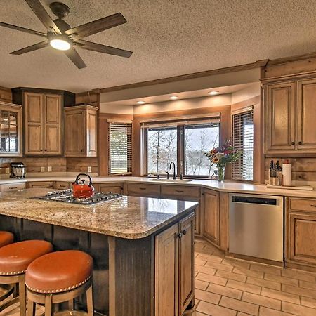 Hilltop Hot Springs Log Cabin With Hot Tub And Grill! Exterior photo