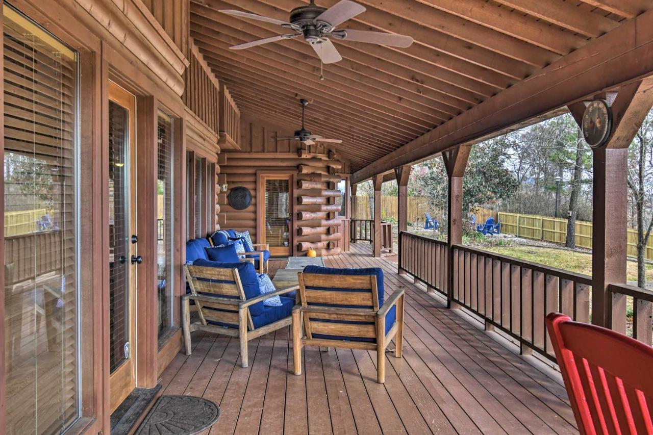 Hilltop Hot Springs Log Cabin With Hot Tub And Grill! Exterior photo