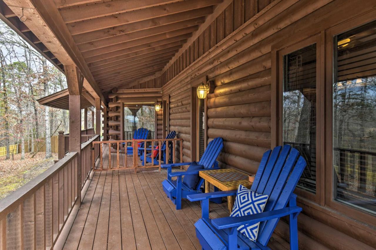 Hilltop Hot Springs Log Cabin With Hot Tub And Grill! Exterior photo