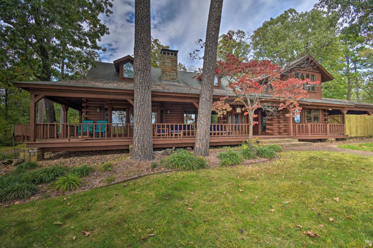Hilltop Hot Springs Log Cabin With Hot Tub And Grill! Exterior photo